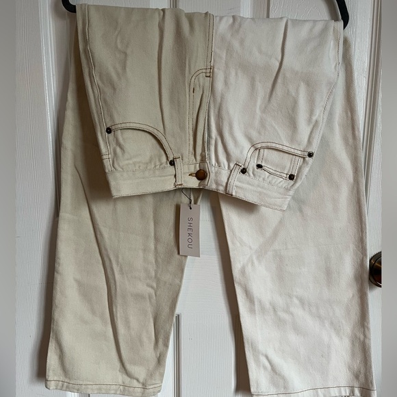 Mix Match Color High Waisted Jeans - Picture 2 of 3